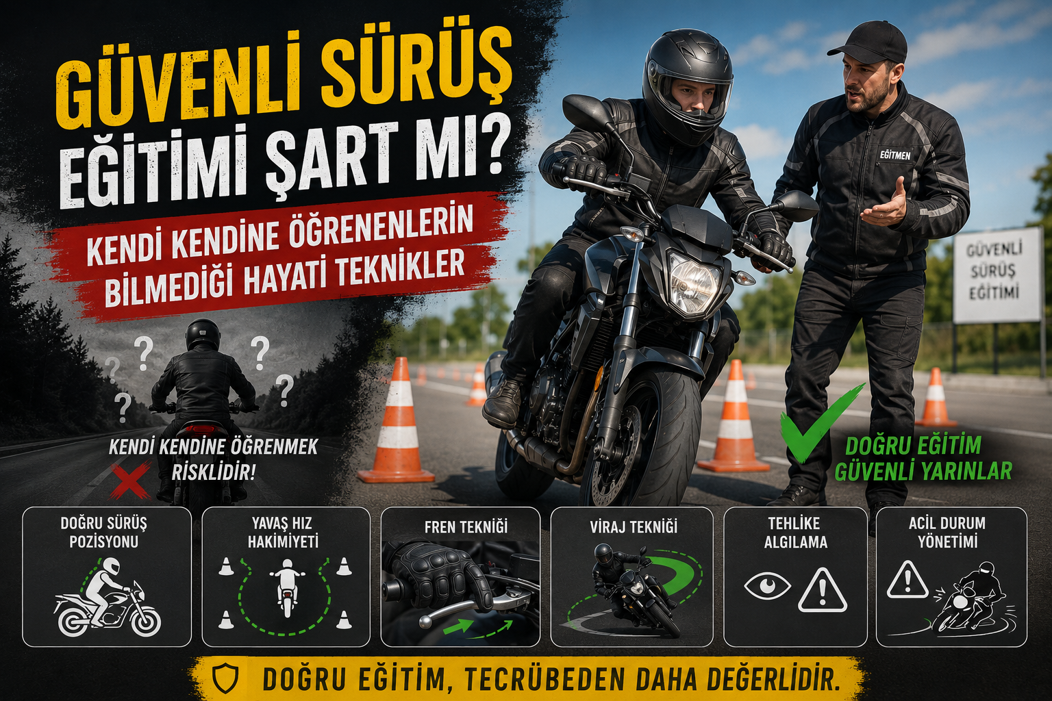 Güvenli Sürüş Eğitimi Şart mı? Kendi Kendine Öğrenenlerin Bilmediği Hayati Teknikler