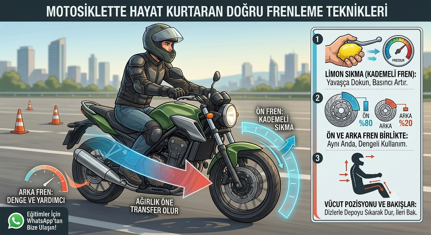 Motosiklette Hayat Kurtaran Sanat: Doğru Frenleme Teknikleri