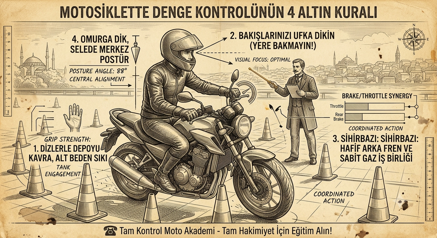Motosiklette İki Teker Üzerinde Sarsılmaz Denge: Denge Kontrolünün 4 Altın Kuralı